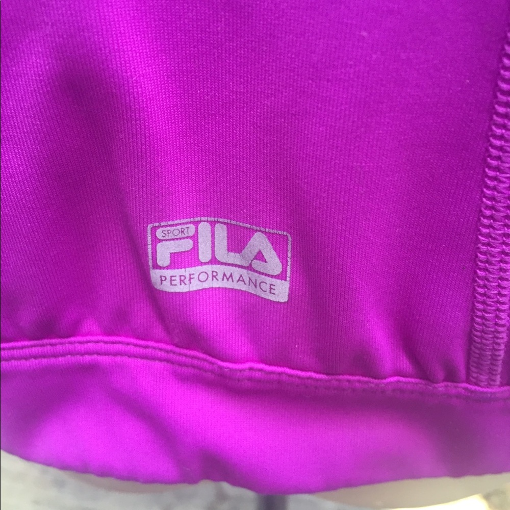 Fila spandex  racerback sports bra in raspberry,free shipping always - Picture 11 of 11
